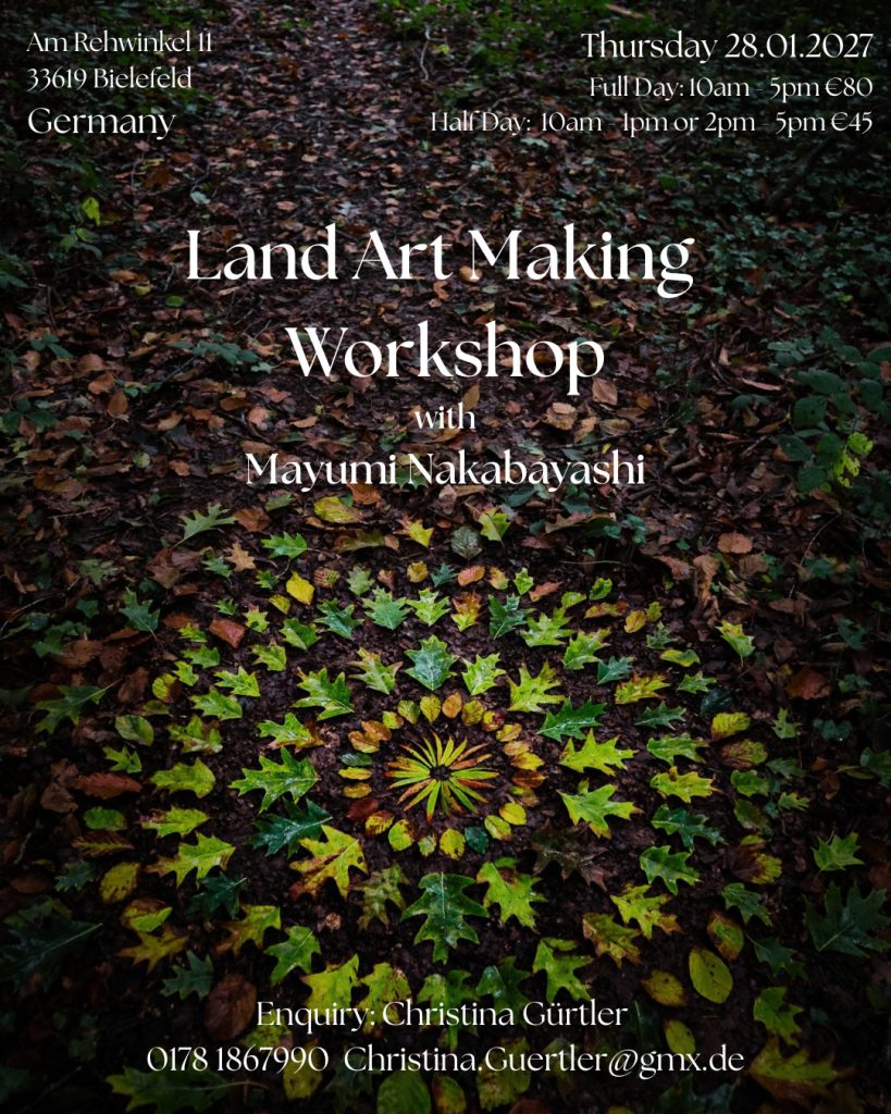 Landart workshop mit Mayumi Nakabayashi, 28.1.2027